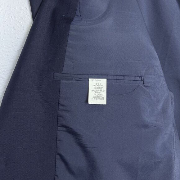 Vintage Lauren Ralph Lauren Single Breasted Blazer 44XL Wool Crest Gold Button - Picture 6 of 12